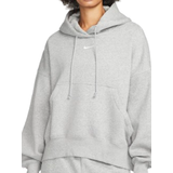 16 - Oversized Overdele Nike Sportswear Phoenix Fleece Over-Oversized Pullover Hoodie Women's - Dark Grey Heather/Sail