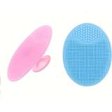 Scrubs & Eksfolieringer Shein 2pcs Facial Scrub Soft Silicone Face Cleaning Pad Exfoliating Tool