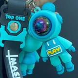 Tegnebøger & Nøgleringe Shein 1pc Flash Bear Keychain/bag Charm For Astronaut, Car, Backpack