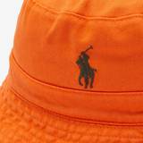 Bomuld - Orange Hatte Polo Ralph Lauren Men's Reversible Bucket Hat Sailing Orange/Camo Sailing Orange/Camo