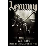 Polyester Brugskunst Motörhead Lemmy Textile Lived to Win Poster