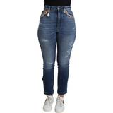 Dame - One Size Jeans Dolce & Gabbana Bomuld Bukser Jeans Blue