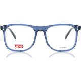 Levi's LV 5004 Square Prescription Eyeglass Frames, Blue/Demo 52mm, 18mm
