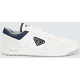 Prada Læder Sneakers Prada Downtown Re-nylon Sneakers WHITE ULTRAMARINE BLUE