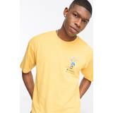Champion Herre - L T-shirts Champion Rochester Good Vibes Print T-shirt - Amber Yellow