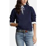 Polo Ralph Lauren Bomuld - Dame - Hoodies Sweatere Polo Ralph Lauren Cotton-Blend Jersey Hoodie Blue