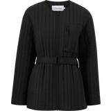 Calvin Klein Dame Overtøj Calvin Klein Vertical Quilted Jacket BLACK