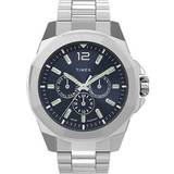 Timex Blå Armbåndsure Timex wristwatch essex tw2v43300 multifunction blue