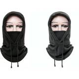 Dame - Grå Balaklavaer Shein 1 Piece Of Couple's 2-color Cycling Scarf All-in-one Hat Winter Polar Fleece Mask Plus Velvet Thickened Wind And Cold Warm Pullover Hat
