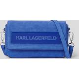 Blå - Ruskind Tasker Karl Lagerfeld Hobo Bags K/Essential K Sm Flap Shb Sued blue Hobo Bags for ladies