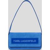 Blå - Ruskind Tasker Karl Lagerfeld Crossbody Bags K/Essential K Md Flap Shb Sued blue Crossbody Bags for ladies