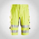 52 - Gul Bukser & Shorts Snickers Workwear 6160 protecwork, high-vis shorts, klasse gul