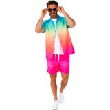 Tøj OppoSuits Men's Short-Sleeve Funky Fade Shirt & Shorts Set Pink Pink