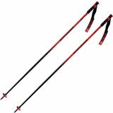 Unisex Alpinstave Rossignol Hero SL Ski Poles - Black/Red