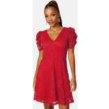 48 - Rød Kjoler Bubbleroom Mirjam Lace Dress Red