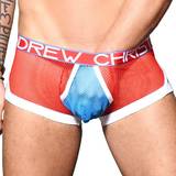Andrew Christian Tøj Andrew Christian Almost Naked Transparent Boxer Blue/Red