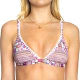 Sunseeker Dame Bikinitoppe Sunseeker Criss Cross Fixed Triangle Top Pink Pattern