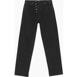 Ganni Sort Bukser & Shorts Ganni Figni Jeans Washed Black/Black Sort