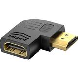 Begge stik - HDMI aktiv Kabler Nördic HDMI-N5019 2.1 HDMI - HDMI Angled Adapter M-F