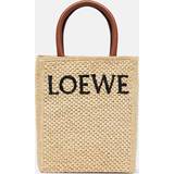 Loewe Skind Håndtasker Loewe Womens Natural/black Standard Raffia Tote bag 1 Size