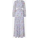 By Malina M Kjoler By Malina Womens Soft Floral Sky Blue Hollie Floral-print Woven Dress
