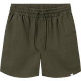 Les Deux Grøn Bukser & Shorts Les Deux Otto Linen Shorts, Olive Night