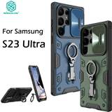 Samsung Galaxy S23 Ultra Mobilcovers på tilbud Nillkin CamShield Armor Pro-etui til Samsung Galaxy S23 Ultra Blå
