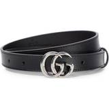Gucci Tøj Gucci GG Marmont leather belt black
