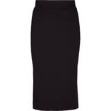 Basic Apparel Polokrave Tøj Basic Apparel Ludmilla Long Skirt 001 Black sort