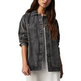 Free People Bomuld Tøj Free People We The Madison City Denim Jacket by We The at, Washed Black, Washed Black