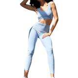Høj talje - XS Jumpsuits & Overalls Samarali Yoga Bra and Leggings Set - Light Blue