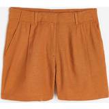 H&M Dame Shorts H&M Shorts Hørblanding Lysebrun. Farve: Light brown størrelse