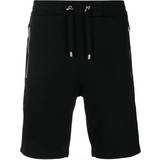 Balmain Sort Bukser & Shorts Balmain Cotton shorts with embossed logo noir
