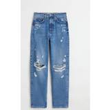 H&M Blå Bukser & Shorts H&M 90s Straight Ultra High Jeans Denimblå jeans. Farve: Denim blue størrelse