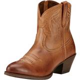 Slip-on Ridesko Ariat Women's Darlin Western Boots in Burnt Sugar Leather, Width, 6.5, Burnt Sugar
