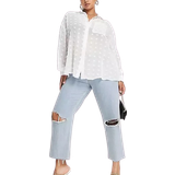 ASOS Push-up-BH'er Tøj ASOS Curve Oversize Shirt - White