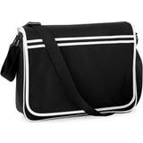 BagBase Håndtasker BagBase Retro Messenger Shoulder Bag - Black/White