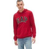 GAP Rød Tøj GAP mens Logo Fleece Hoodie Sweatshirt, Crimson Red