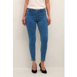Cream Elastan/Lycra/Spandex Bukser & Shorts Cream CRTove Jeans Blå Damer