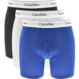 Herre - Hvid Underbukser Calvin Klein Modern Cotton Stretch Boxer Brief 3-pack - Blue/Black
