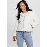 Guess Overtøj Guess Theoline Faux-fur Hooded Jacket White