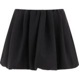48 - Sort - Uld Nederdele Valentino Crepe couture puffy skirt nero