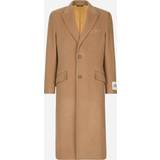 48 - Pink - Uld Overtøj Dolce & Gabbana Single-breasted camel wool coat