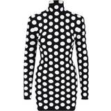 46 - Polokrave Kjoler Balmain Black Polka Dot Mini Dress