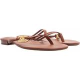 Ralph Lauren Hjemmesko & Sandaler Ralph Lauren Emalia Nappa Leather Flip-flop Woman Thong sandal Brown Soft Leather