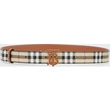 Burberry Bomuld Tilbehør Burberry Check and Leather TB Belt