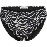 48 - Trekvartlange ærmer - Zebra Tøj Object Klassisk Bikiniunderdel Sort