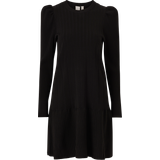 Y.A.S Polyamid Kjoler Y.A.S Elina LS Knit Dress - Black
