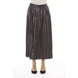 Brun - Skind Nederdele Alpha Studio Brown Polyethylene Skirt