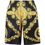 Silke - Sort Shorts Versace Barocco Gold/Black Bermuda Shorts